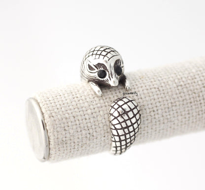 Cute Hedgehog adjustable ring, R0372S