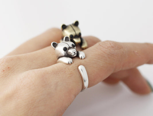 Cute Bear adjustable ring, R0373S