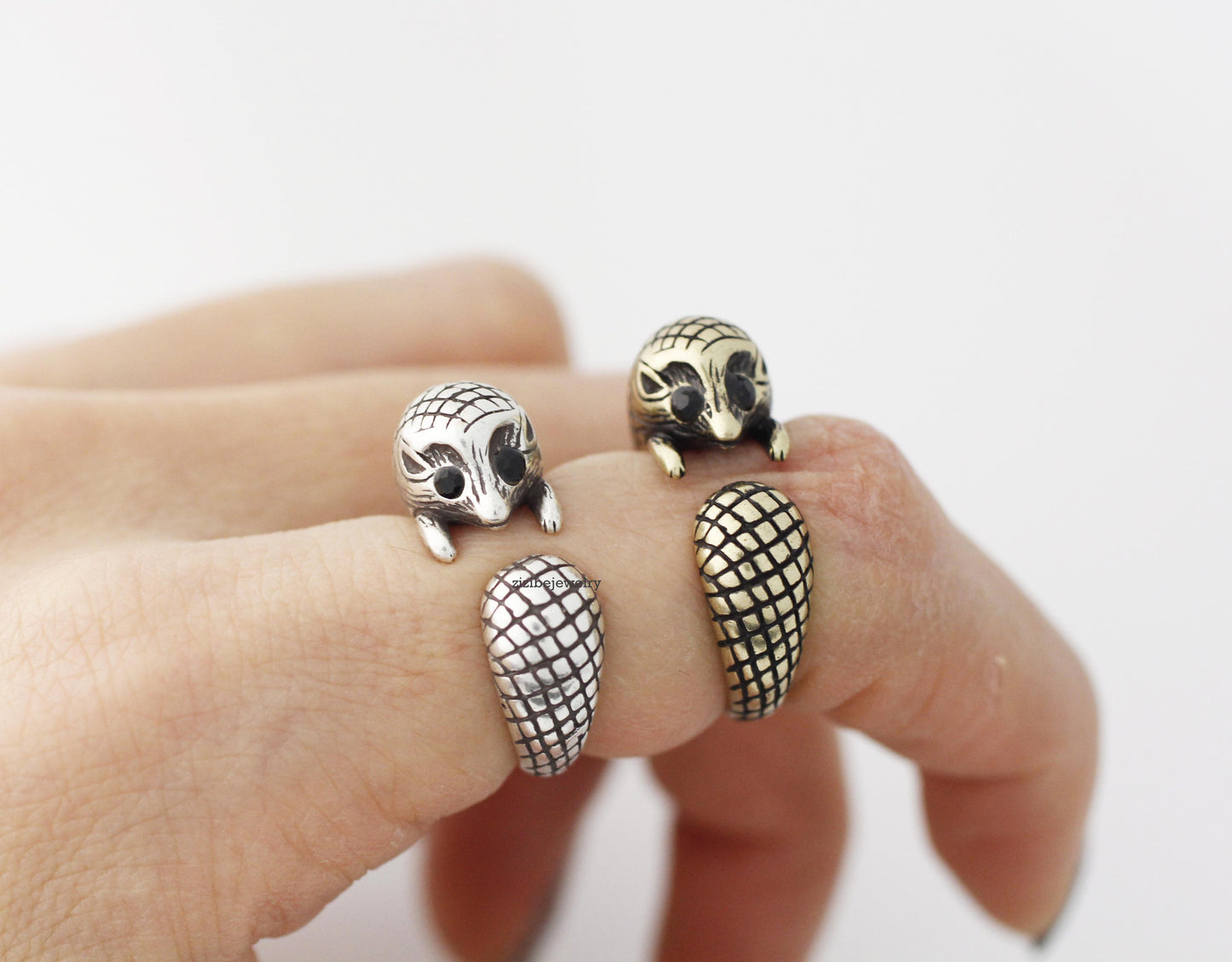 Cute Hedgehog adjustable ring, R0372S