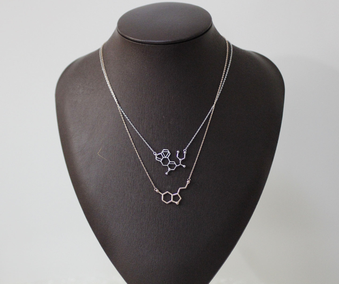 Ecstasy Molecule Necklace / Serotonin Molecule Necklace / Vitamin C Molecule Necklace