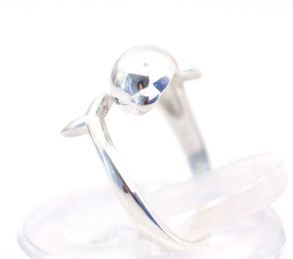 925 Sterling Silver Cute  Dolphin Ring