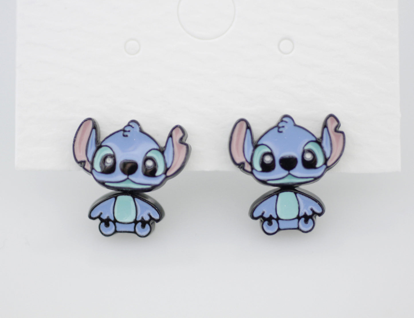 Disney-licensed Disney characters earrings, Lilo and Stitch Ear jackets drop earrings