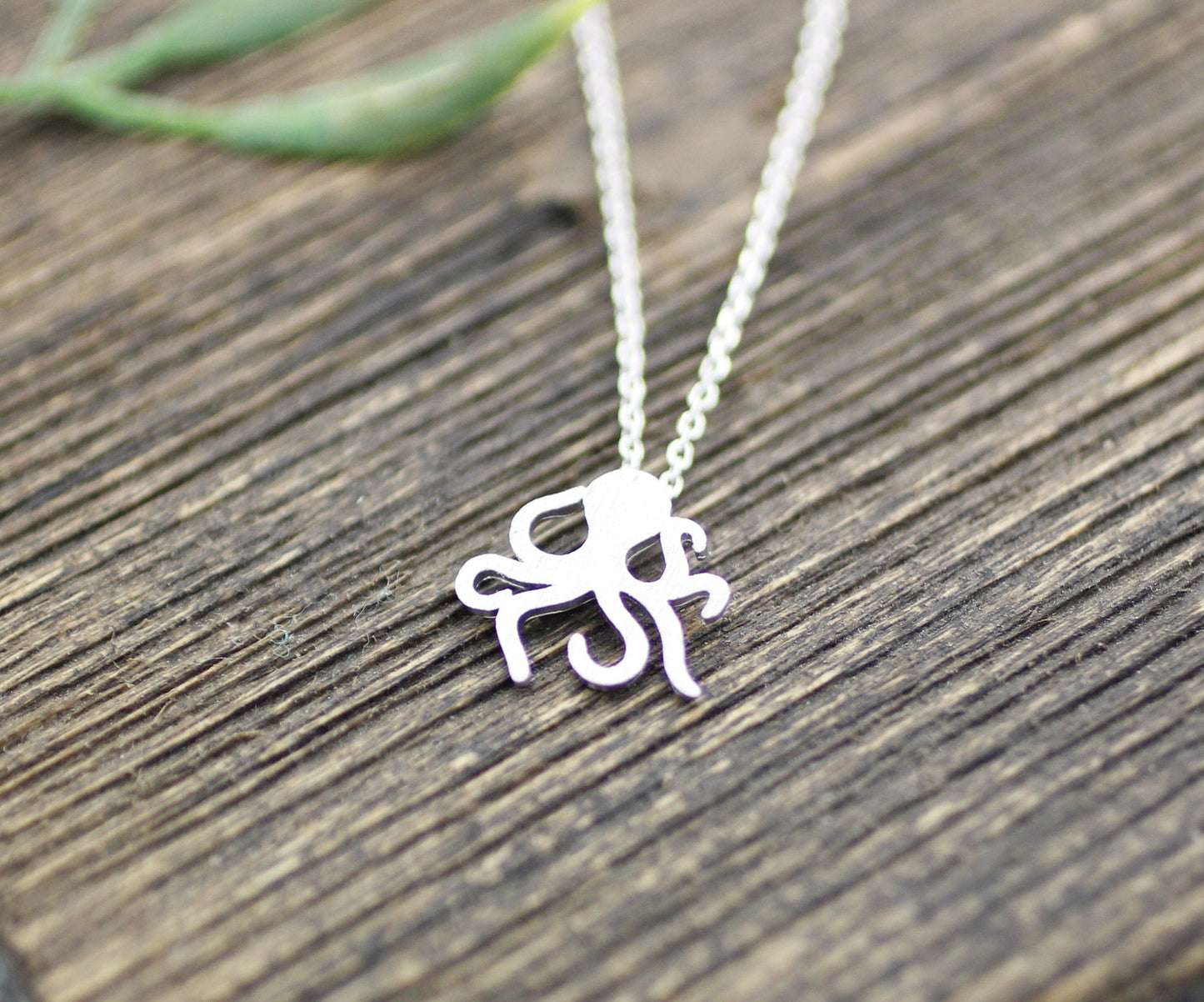 Cute Octopus silhouette Necklace in 3 colors