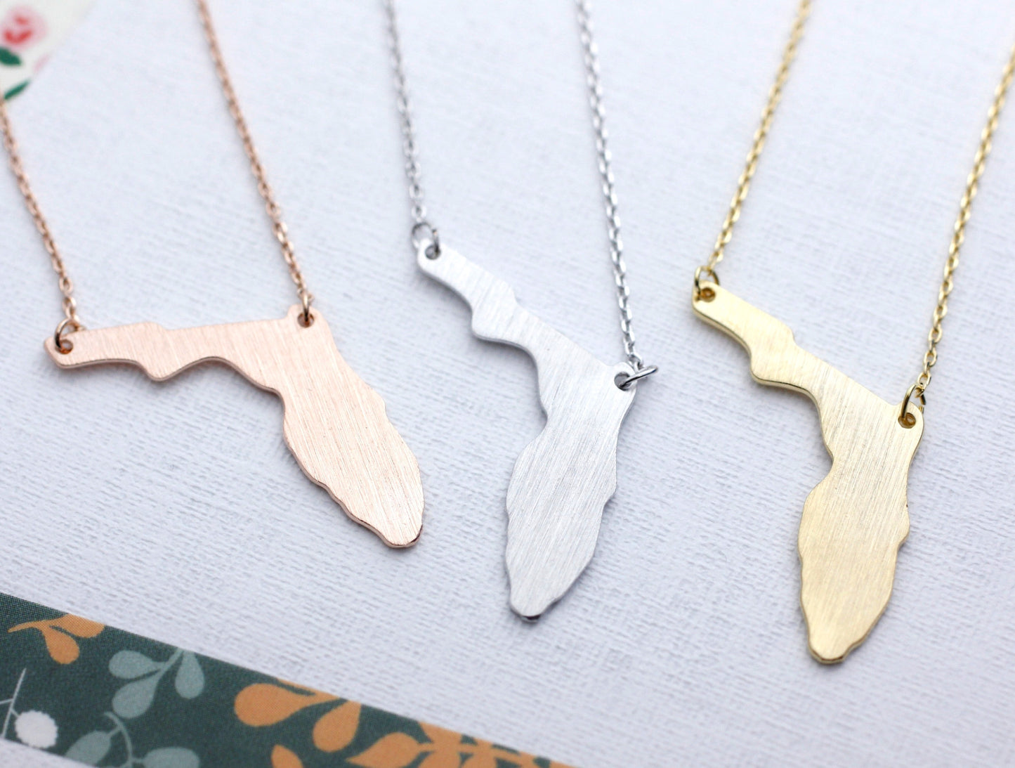 Florida (FL) necklace in gold / silver / pink gold