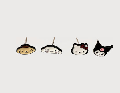 Sanrio stud earrings set of 4, Hello Kitty,  Kuromi , Pompompurin, Cinnamorolls, My Melody
