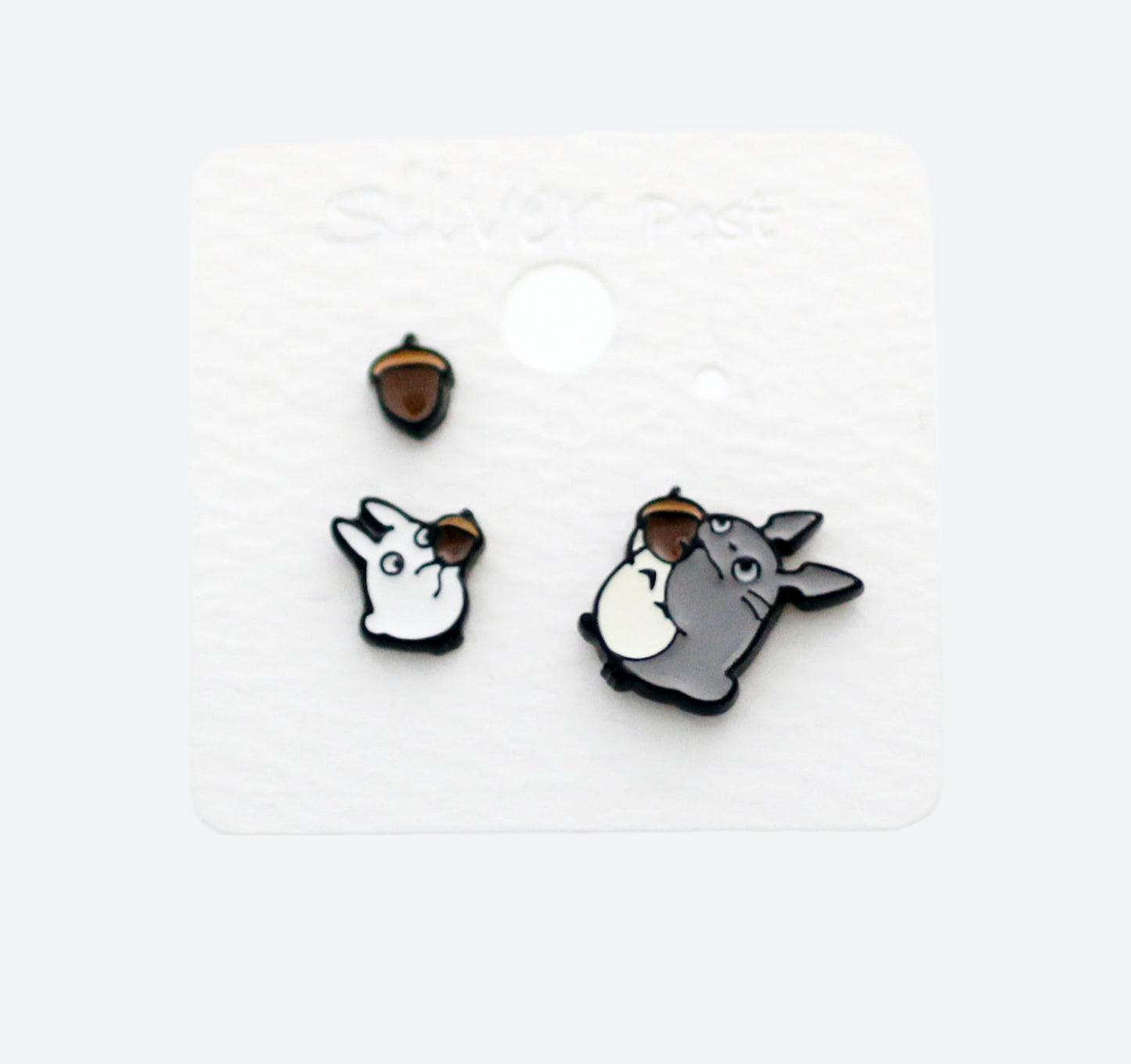 Totoro and Susuwatari Earrings ,Totoro post earrings My neighbor Totoro stud earrings