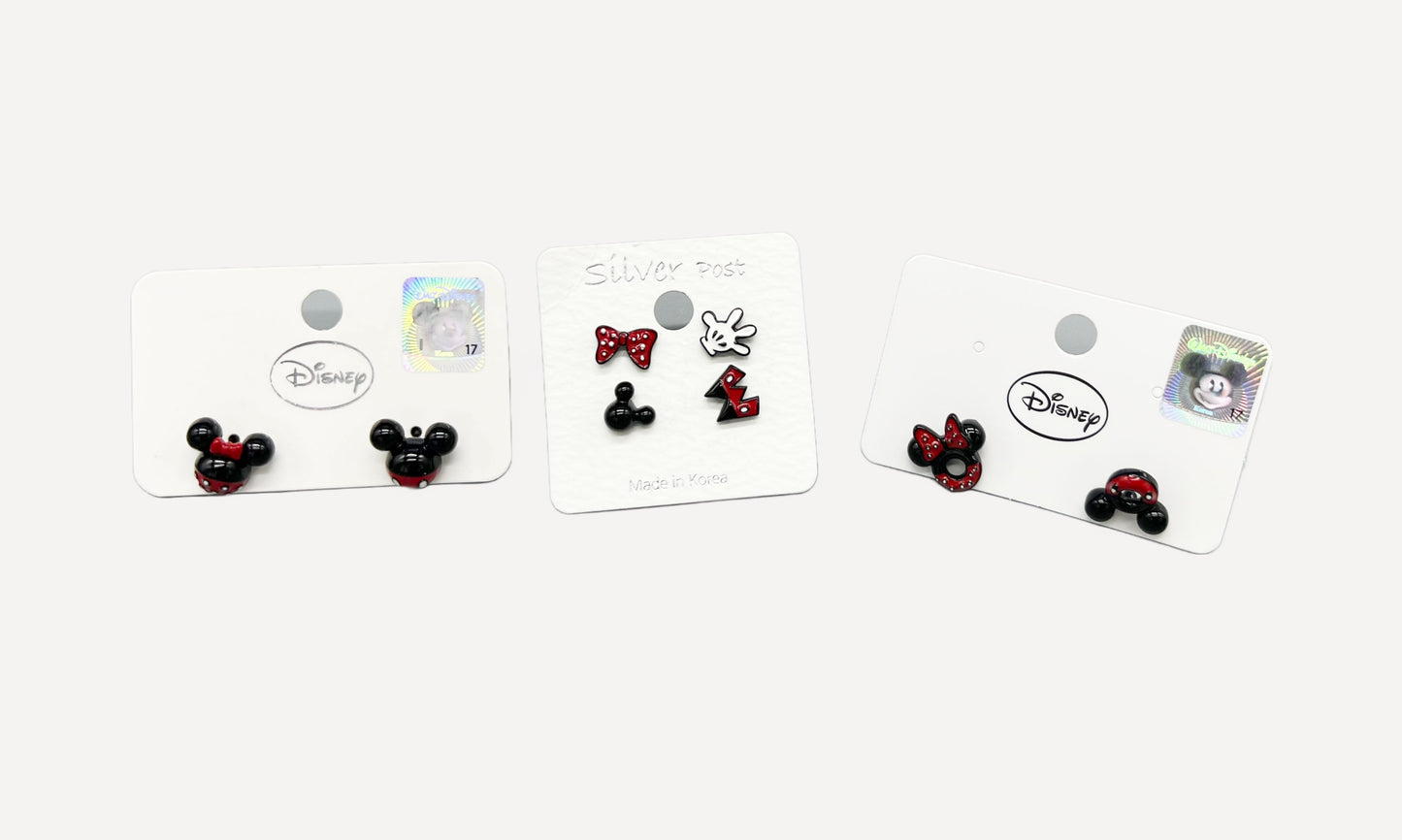 Disney-licensed Mickey Mouse Unbalance Earrings, Mickey Mouse  earrings, Minnie Mouse Disney Earrings