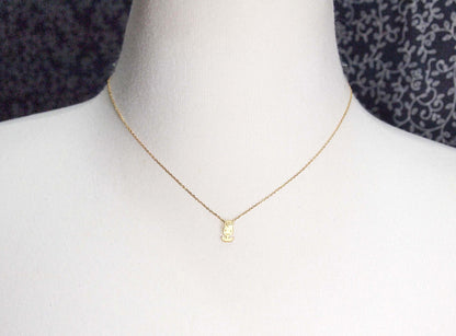 cute and unique tulip flower pendant necklace( gold /silver)