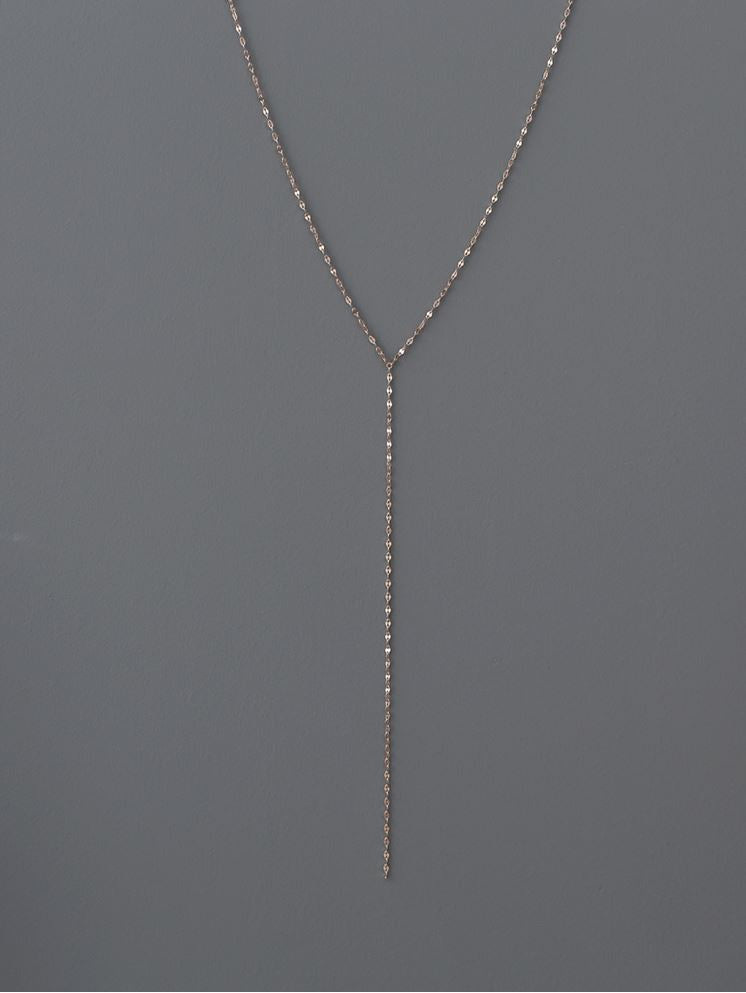 925 sterling silver Pressed Long chain Lariat Y Necklace, Y necklace