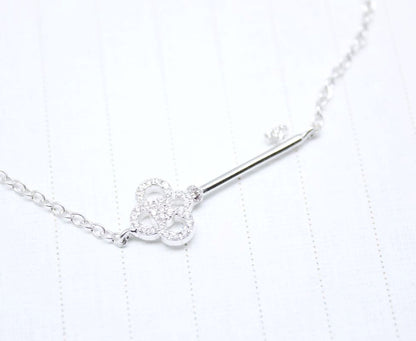 925 sterling silver Key to your heart Bracelet - Celebrity Style