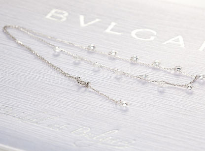 925 Sterling Silver Swarovski Crystals drop Necklace ,Crystal Tear Drops necklace, Crystal drop wedding necklace